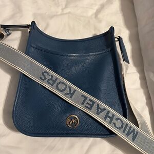 Michael Kors Messenger bag - blue leather. Brand new WOT